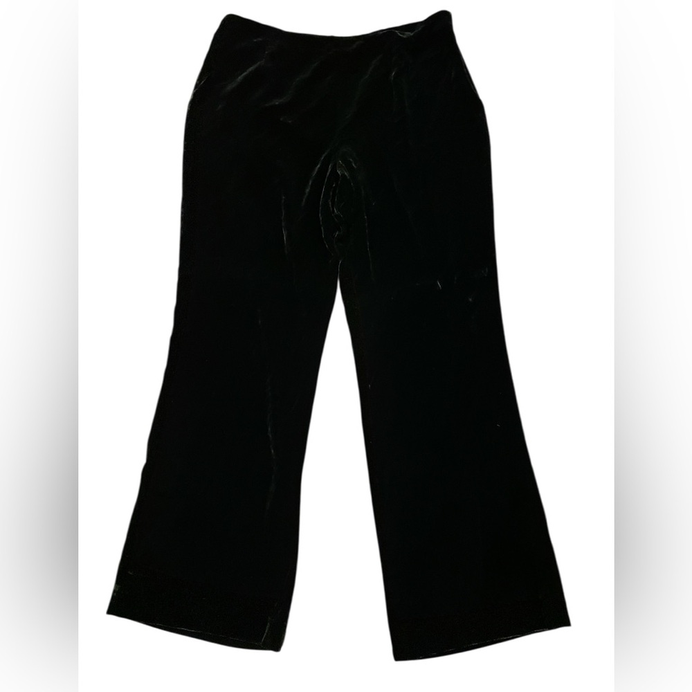 Anne Klein Women’s Black Velour Pants Size 14